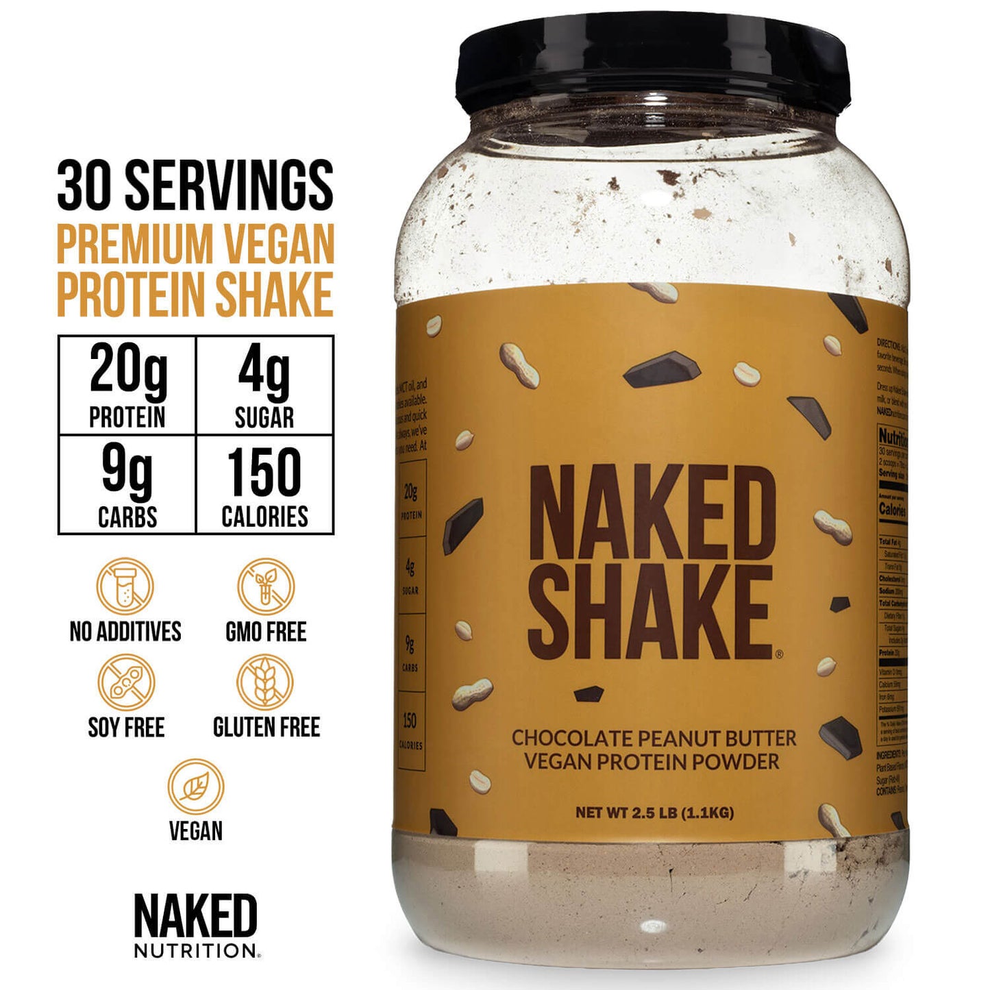 Chocolate PB Protein Shake - Chocolate Peanut Butter with Protein in an Easy - to - Mix Format