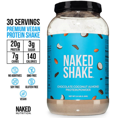 Chocolate Coconut Almond Protein Shake - Chocolate Coconut Almond with Protein in an Easy - to - Mix Format