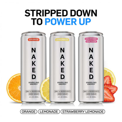 Lemonade Naked Sparkling Energy - Lemonade with Protein in an Easy - to - Mix Format