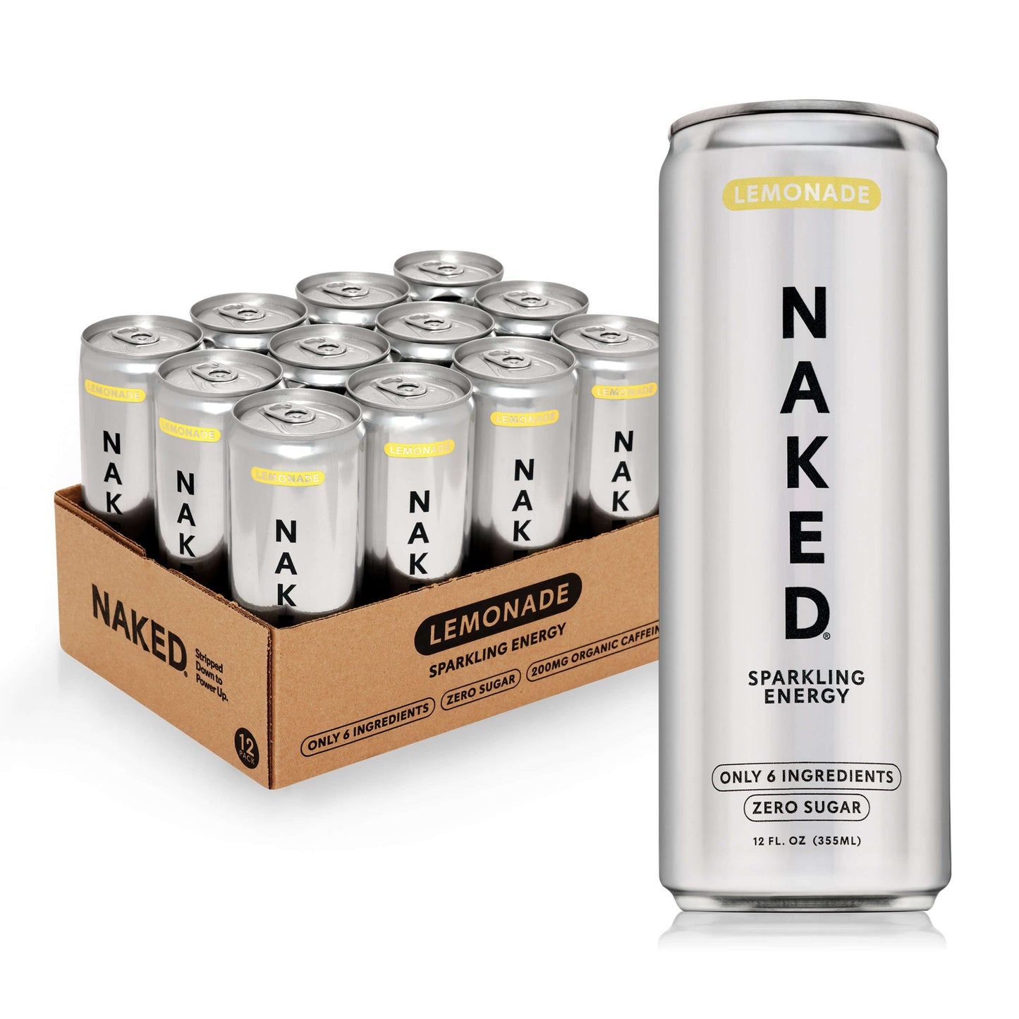 Lemonade Naked Sparkling Energy - Lemonade with Protein in an Easy - to - Mix Format
