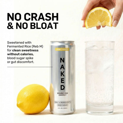 Lemonade Naked Sparkling Energy - Lemonade with Protein in an Easy - to - Mix Format