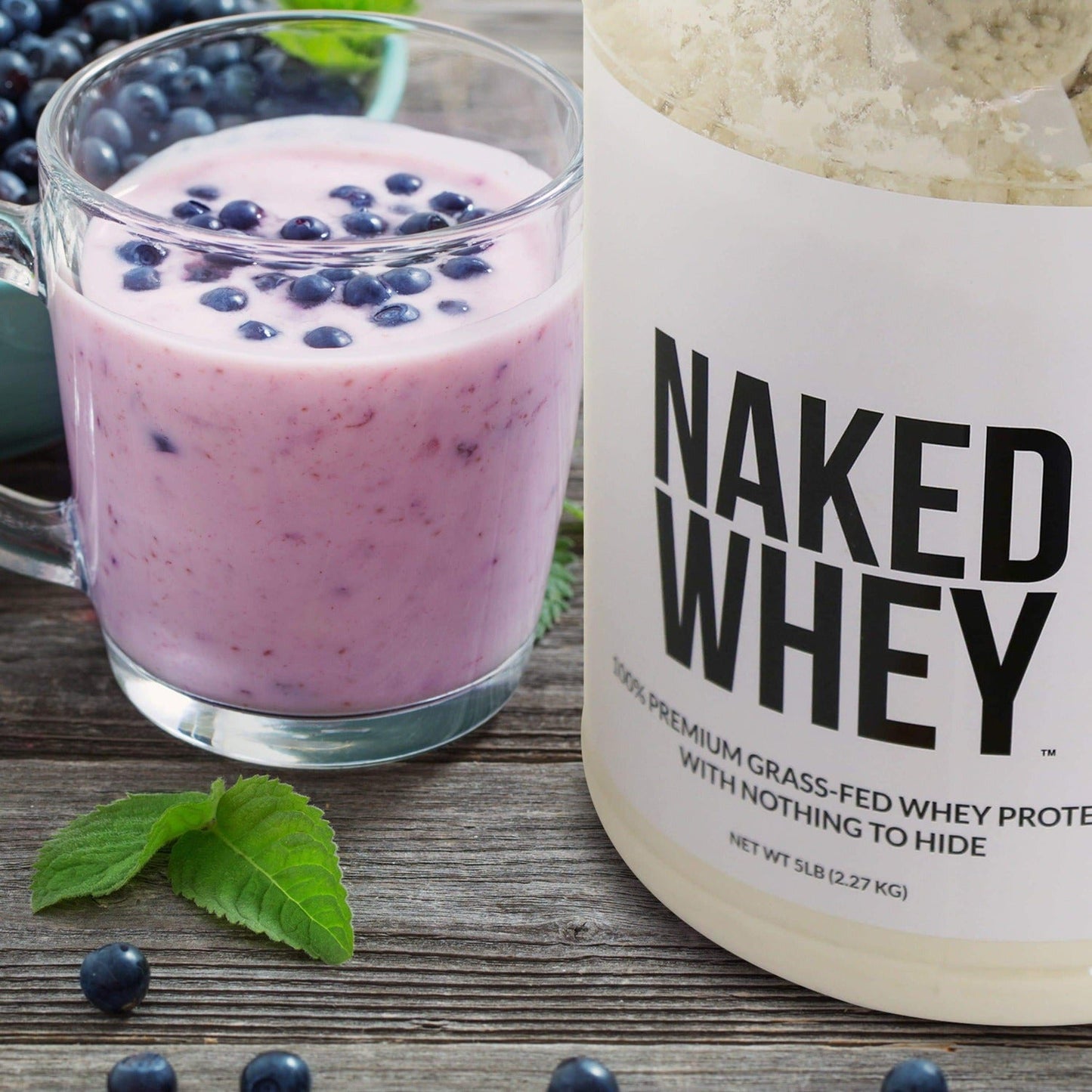 Strawberry Whey Protein Powder - Strawberry - Standard Size with a Simple, Easy - Mix Protein Formula