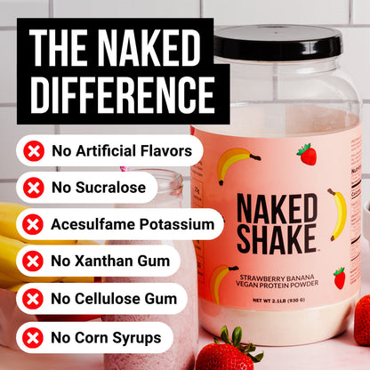 Strawberry Banana Protein Shake - Strawberry Banana with Protein in an Easy - to - Mix Format