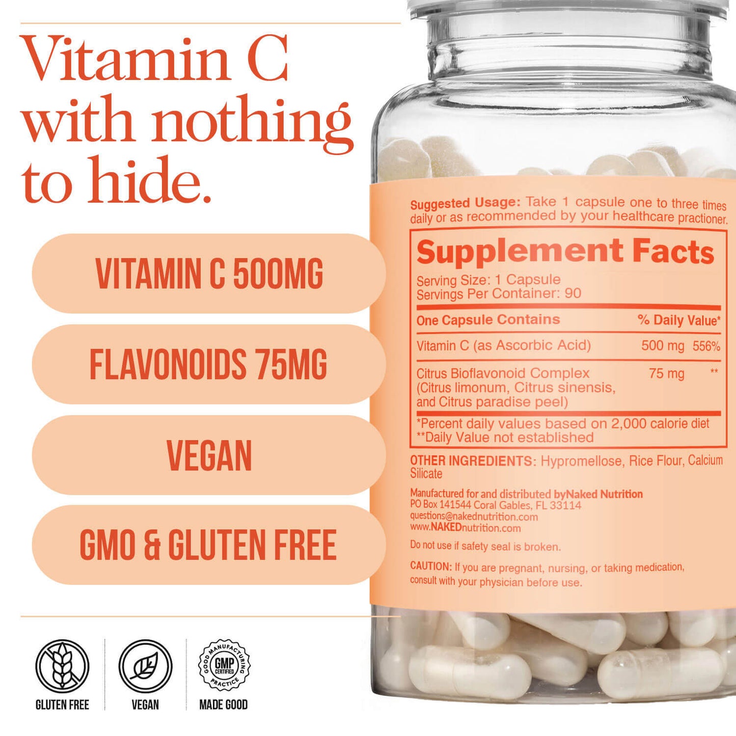 Daily Vitamin C Supplement - Vitamin C with a Convenient Daily - Use Format