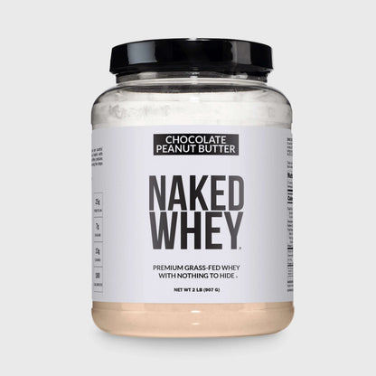 Chocolate Peanut Butter Whey Protein Powder 2LB - Chocolate PB with a Simple, Easy - Mix Protein Formula