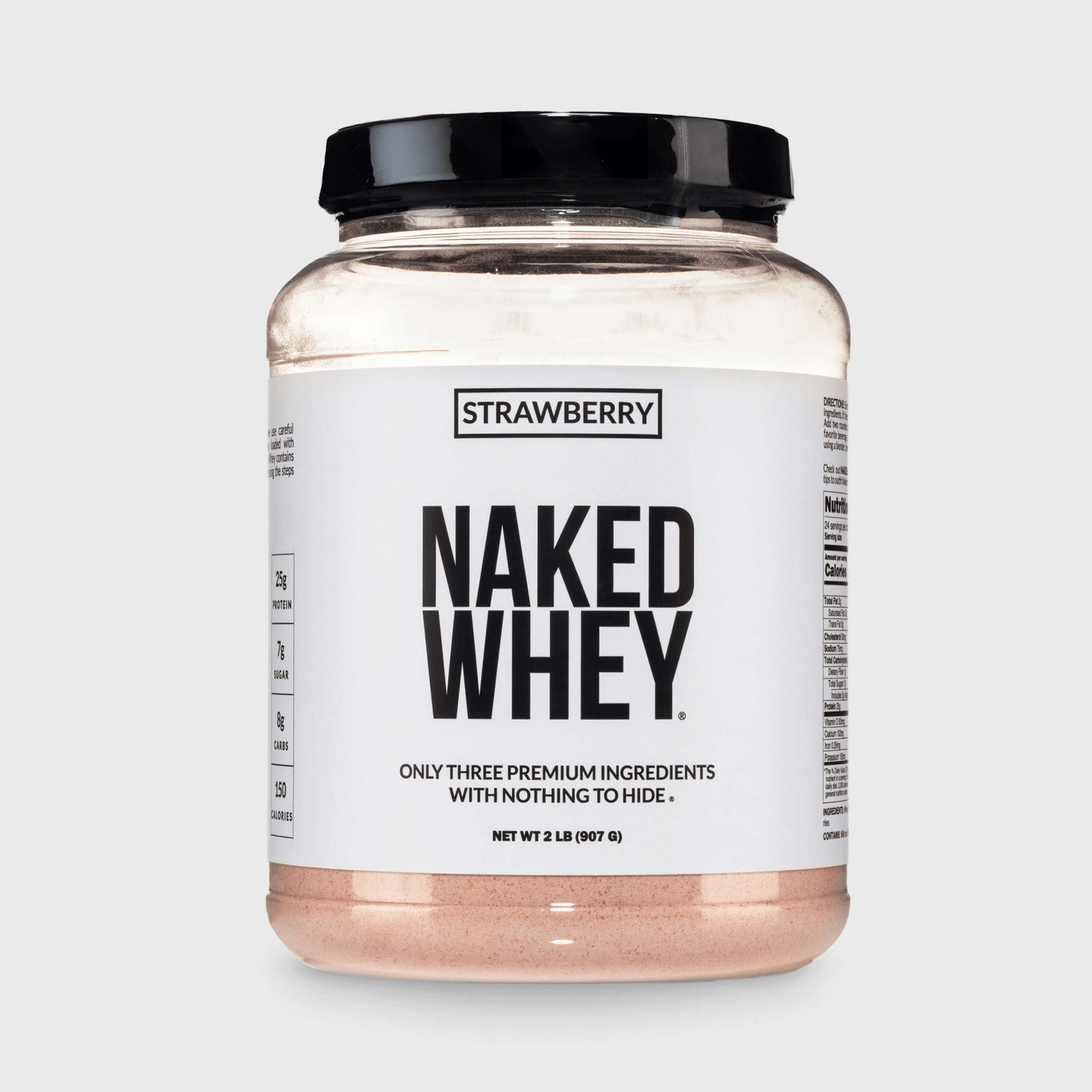 Strawberry Whey Protein Powder - Strawberry - Standard Size with a Simple, Easy - Mix Protein Formula