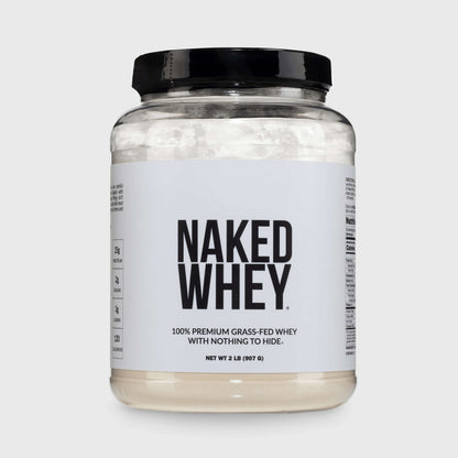 Grass Fed Whey Protein Powder - Unflavored - Standard Size with a Simple, Easy - Mix Protein Formula