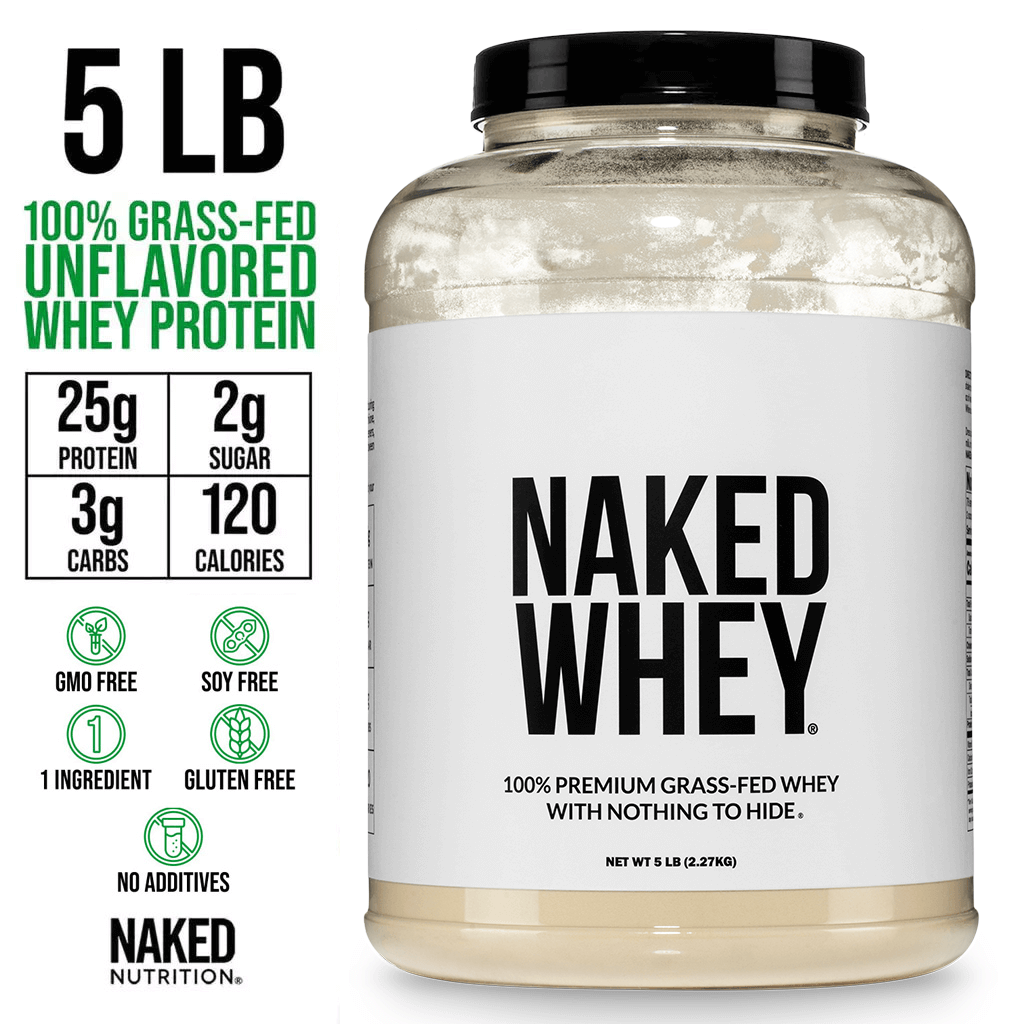 Grass Fed Whey Protein Powder - Unflavored - Bulk Size with a Simple, Easy - Mix Protein Formula