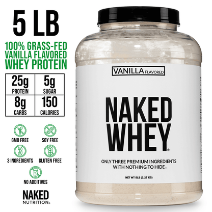 Vanilla Whey Protein Powder - Vanilla - Value Size with a Simple, Easy - Mix Protein Formula