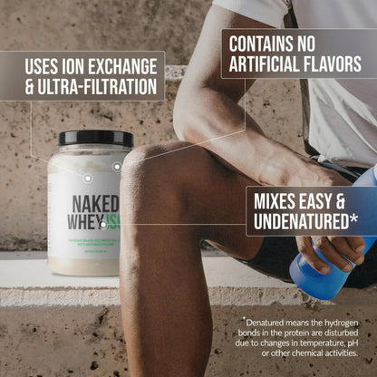 Grass Fed Whey Isolate Protein Powder - Unflavored with a Simple, Easy - Mix Protein Formula