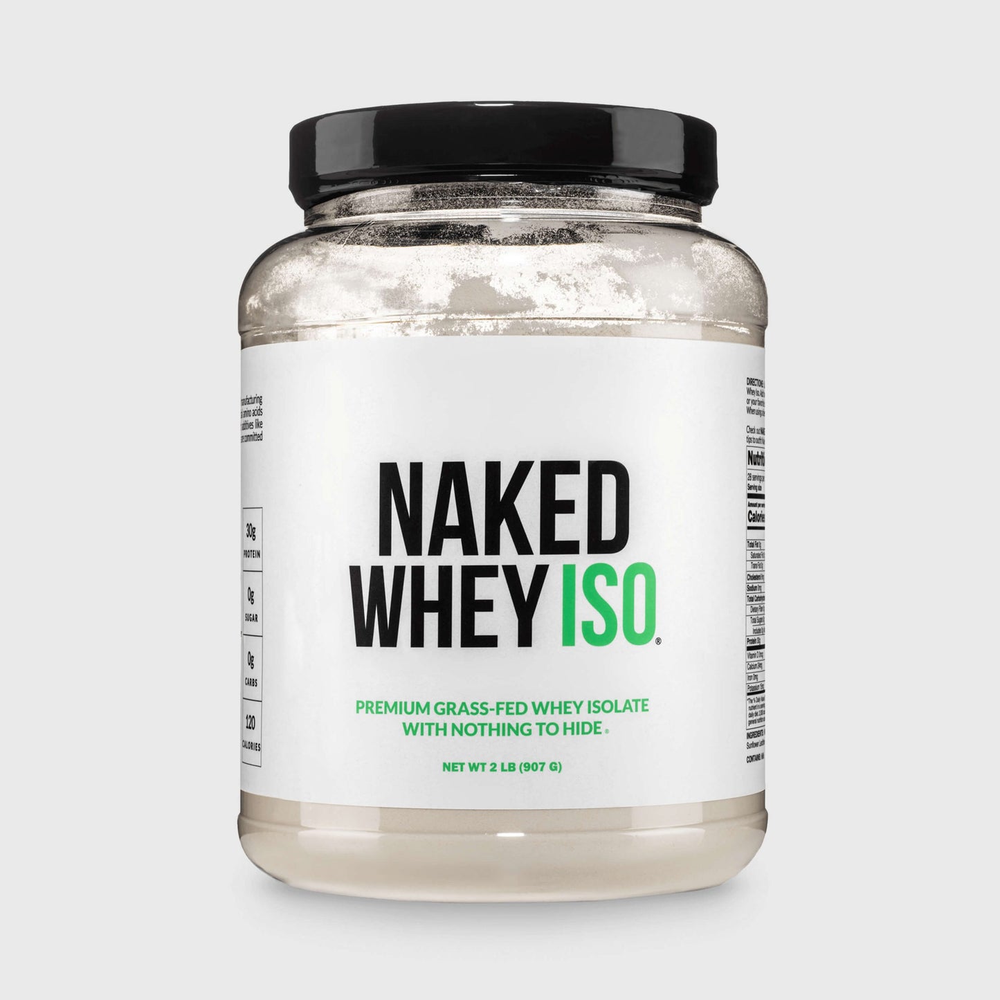Grass Fed Whey Isolate Protein Powder - Unflavored with a Simple, Easy - Mix Protein Formula