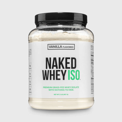 Vanilla Grass - Fed Whey Isolate Protein Powder - Vanilla with a Simple, Easy - Mix Protein Formula