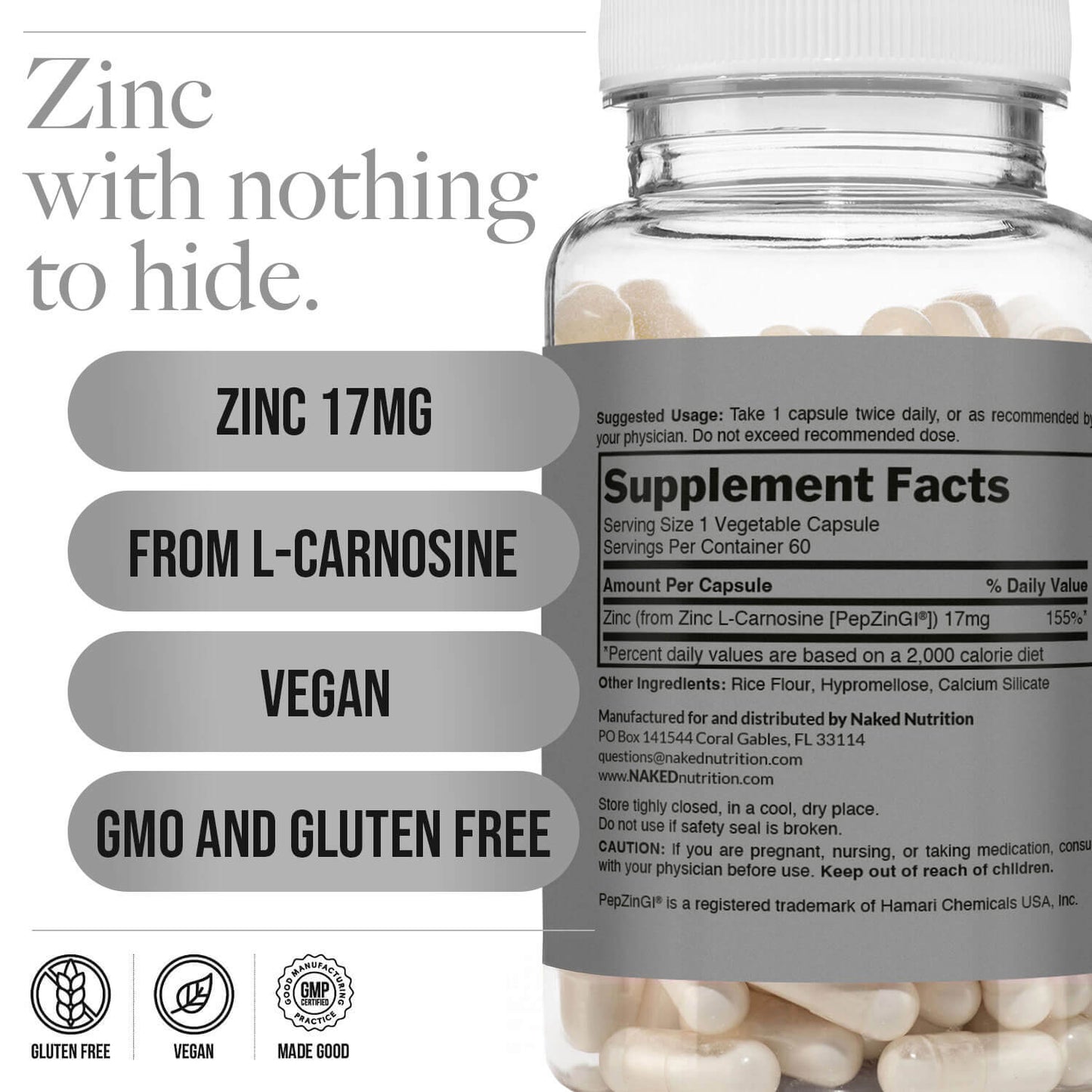 Daily Zinc Supplement - Zinc with a Convenient Daily - Use Format