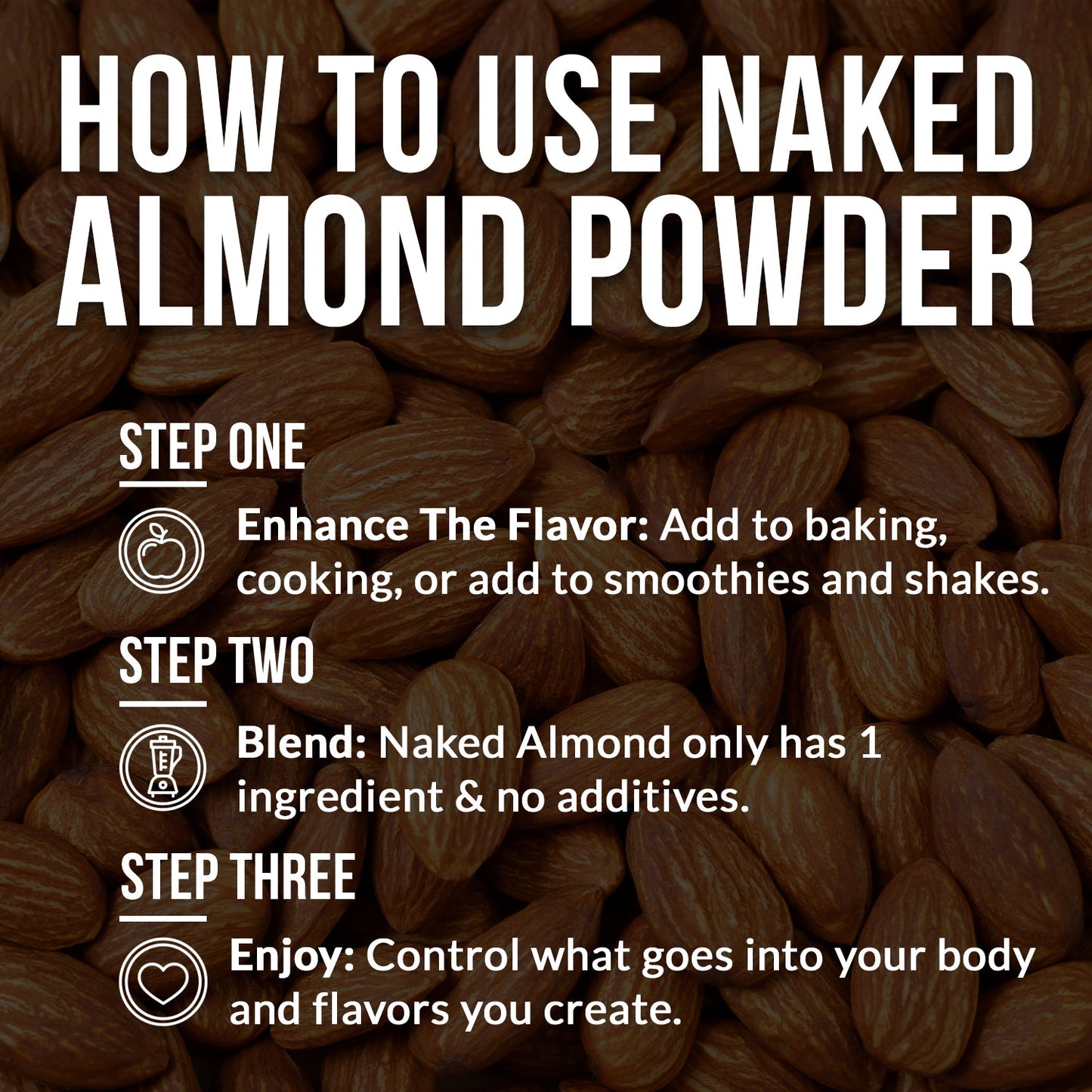Powdered Almonds - Almond with a Simple, Easy - Mix Protein Formula