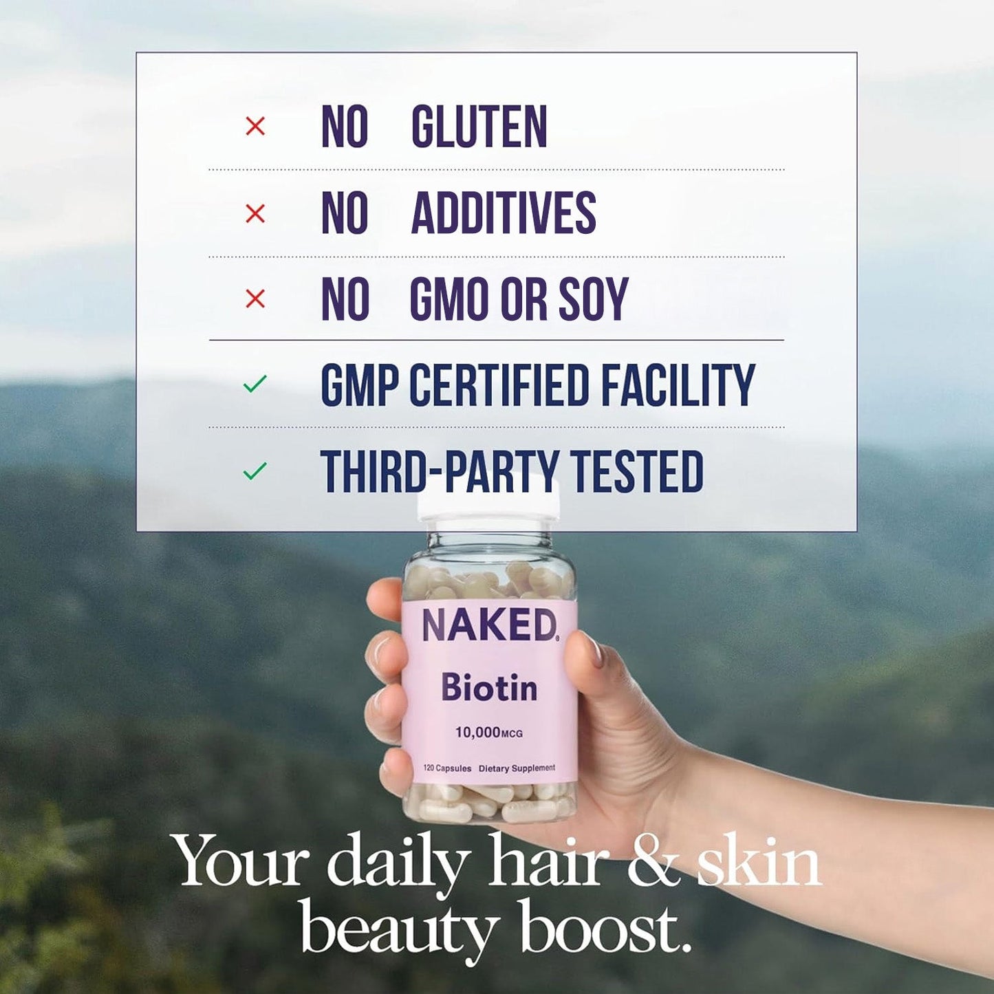 Daily Biotin Supplement - Biotin with a Convenient Daily - Use Format