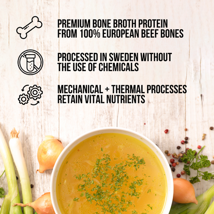 Bone Broth Protein Powder with a Simple, Easy - Mix Protein Formula