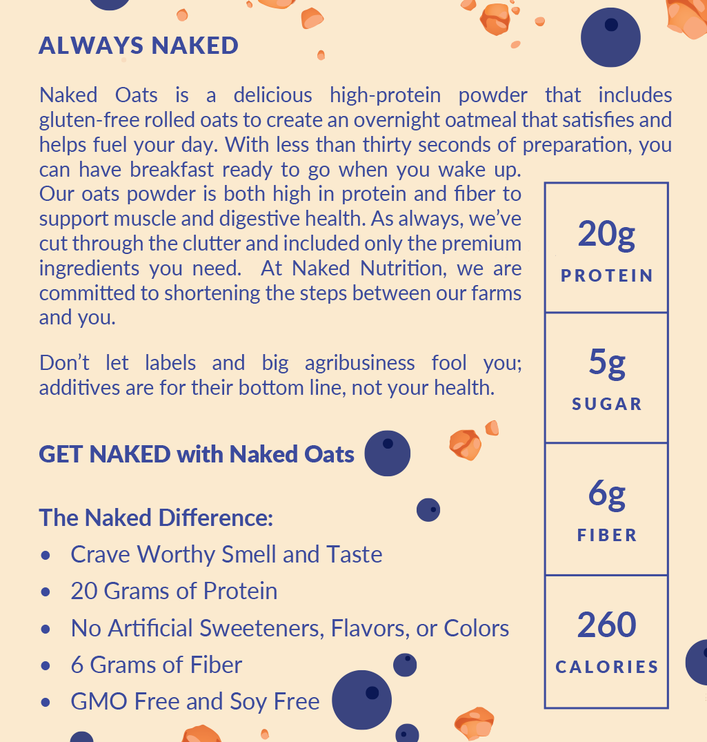 Blueberry Cobbler Protein Oats - Blueberry Cobbler for Convenient High - Protein Mornings