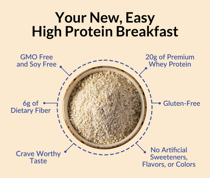 Blueberry Cobbler Protein Oats - Blueberry Cobbler for Convenient High - Protein Mornings