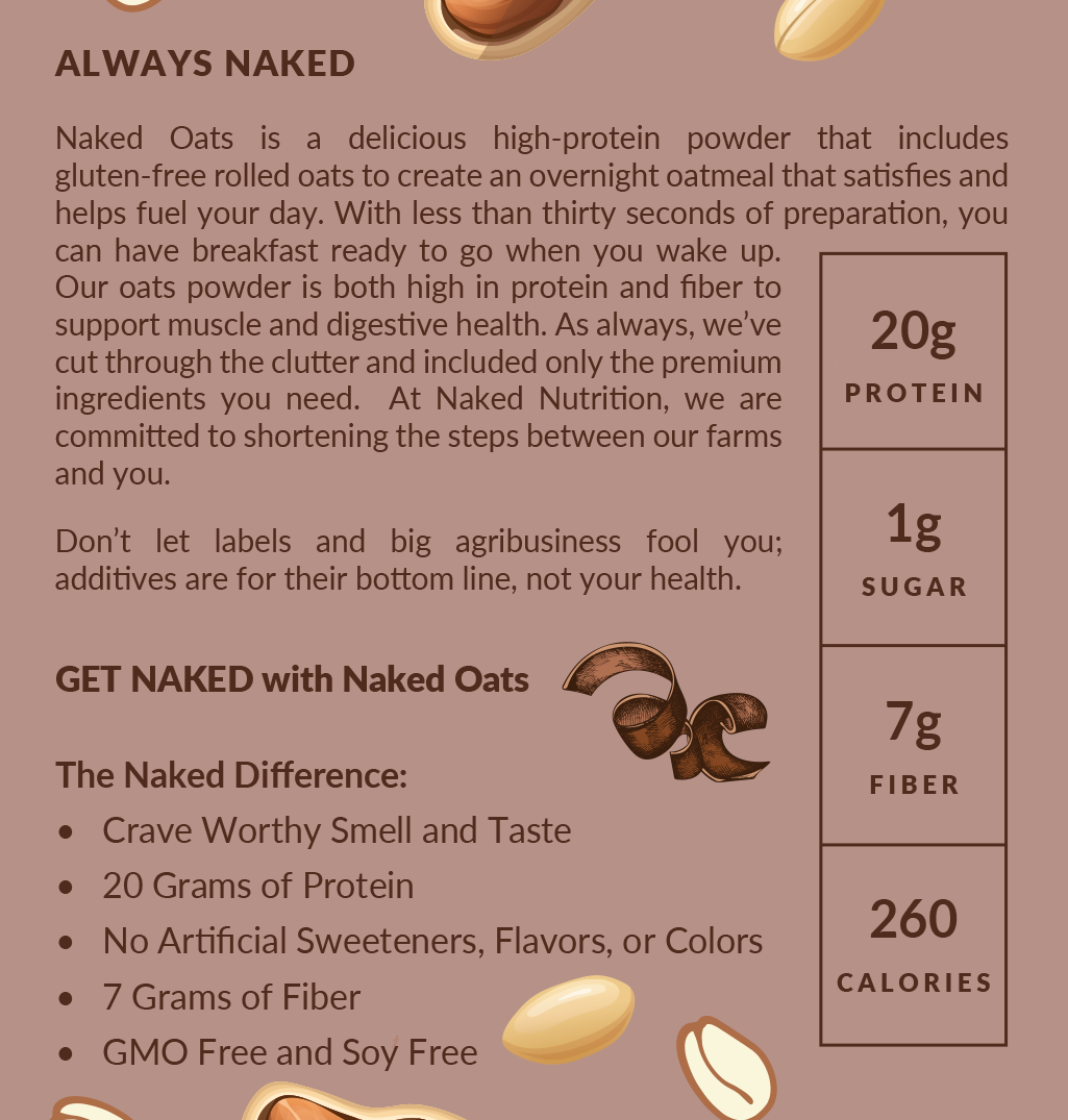 Chocolate Peanut Butter Protein Oats - Chocolate Peanut Butter for Convenient High - Protein Mornings