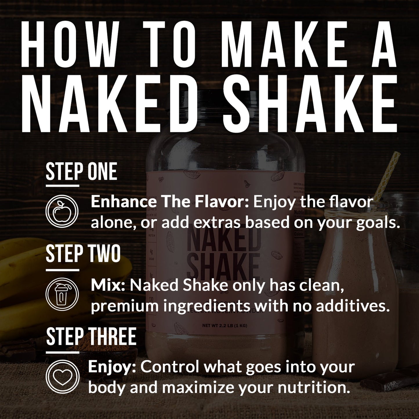 Chocolate Protein Shake - Chocolate with Protein in an Easy - to - Mix Format