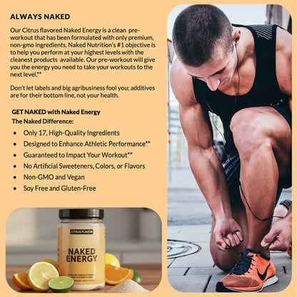 Citrus Pre Workout Supplement - Citrus with a Convenient Training - Day Formula