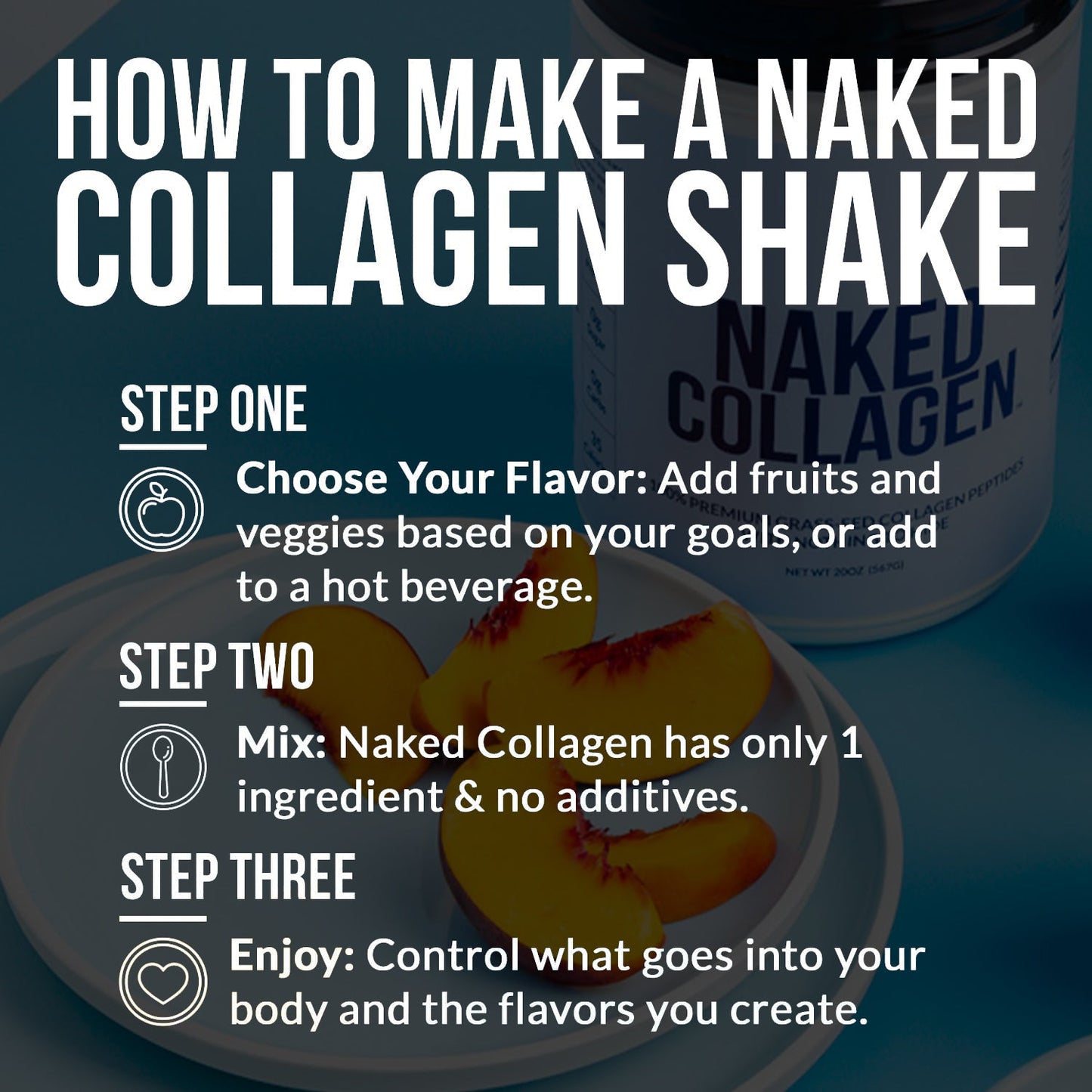 Vanilla Collagen Peptides with Hyaluronic Acid - Vanilla Advanced Collagen Peptides with a Simple, Versatile Collagen Formula
