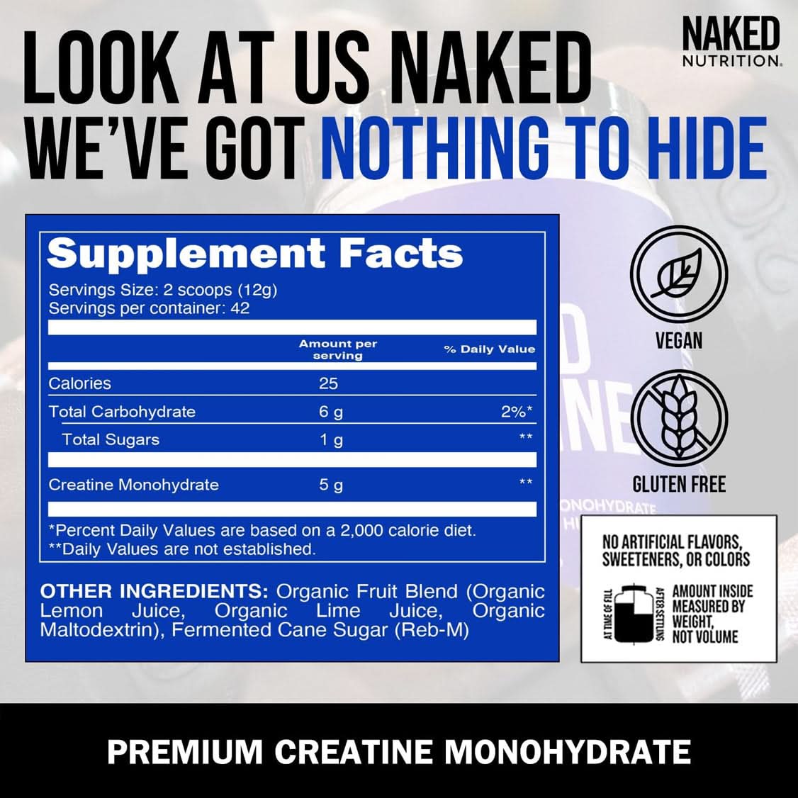 Lemon Lime Creatine Monohydrate Powder - Lemon Lime with a Convenient Training - Day Formula