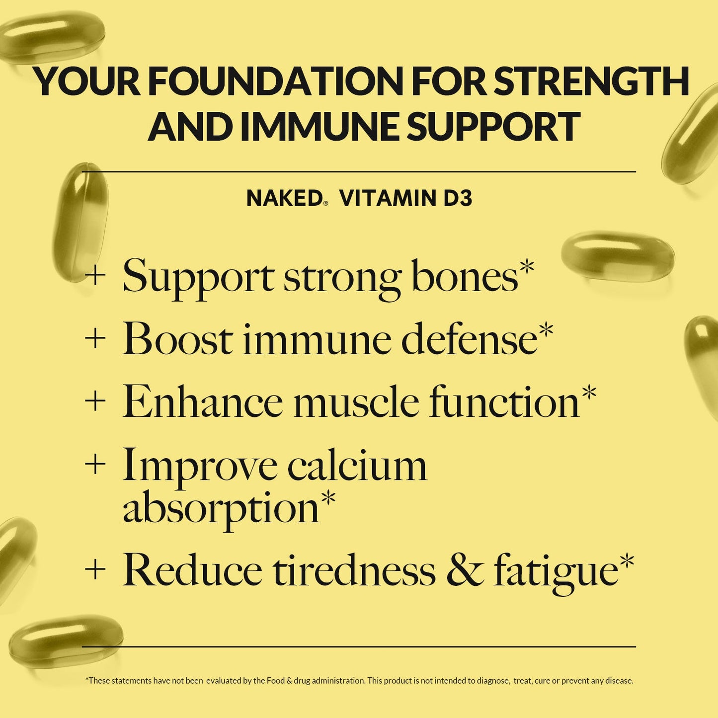 Daily Vitamin D3 Supplement - Vitamin D3 with a Convenient Daily - Use Format