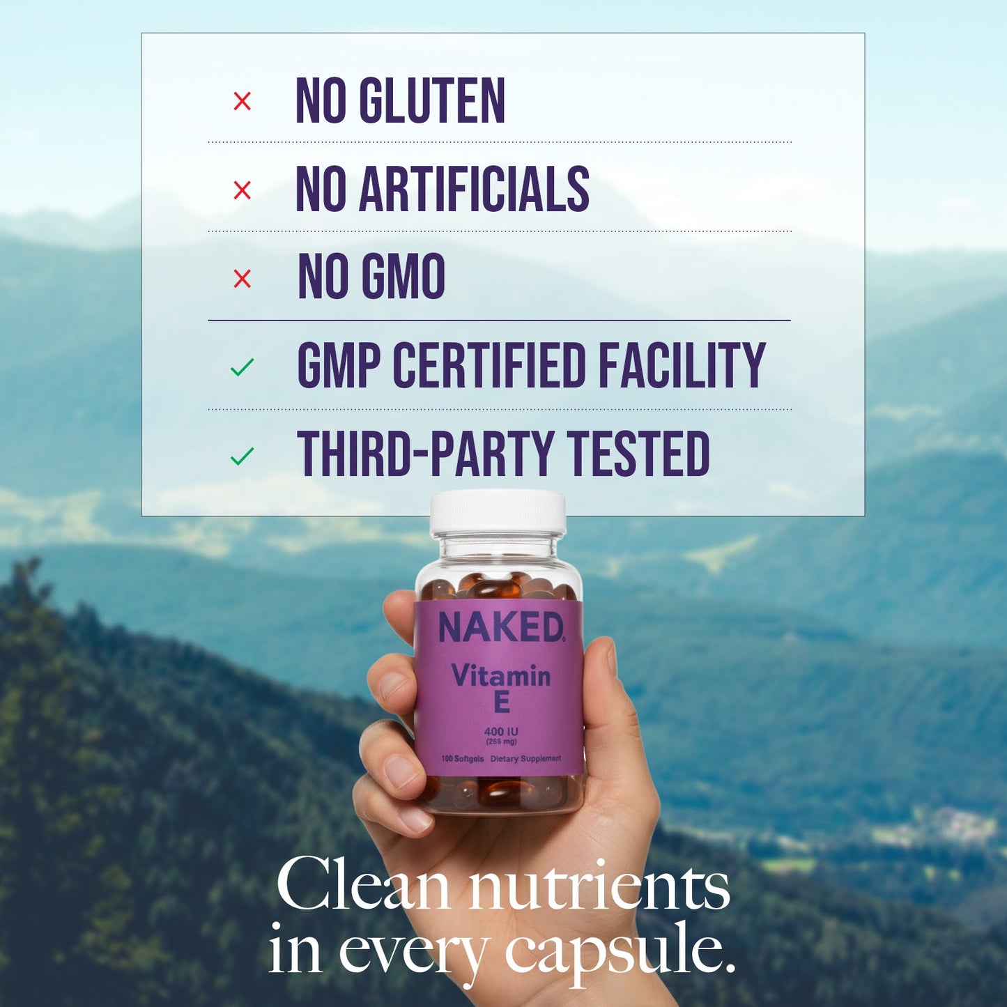 Daily Vitamin E Supplement - Vitamin E with a Convenient Daily - Use Format