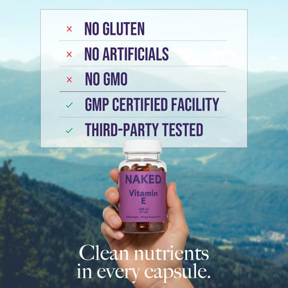 Daily Vitamin E Supplement - Vitamin E with a Convenient Daily - Use Format