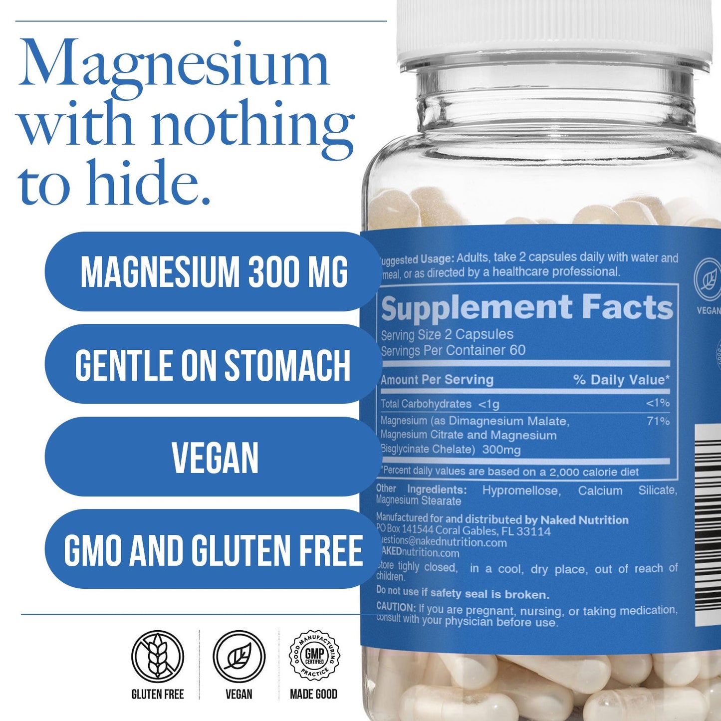 Daily Magnesium Supplement - Magnesium with a Convenient Daily - Use Format