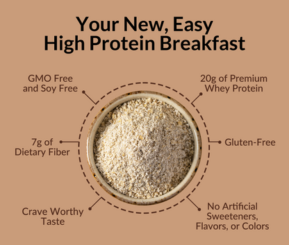 Double Chocolate Protein Oats - Double Chocolate for Convenient High - Protein Mornings