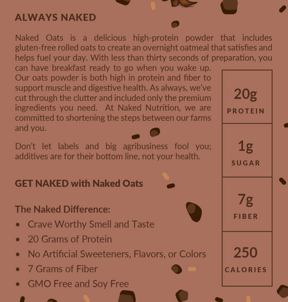 Double Chocolate Protein Oats - Double Chocolate for Convenient High - Protein Mornings