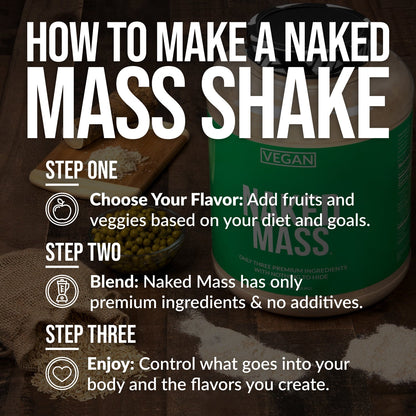 Double Chocolate Vegan Mass Gainer Supplement - Double Chocolate (Vegan) for Easy Protein and Calorie Mixing