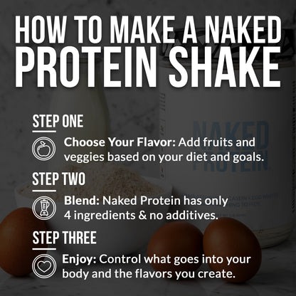 Protein Powder Blend - 3LB Egg Whey and Casein Protein Blend - 3LB with a Simple, Easy - Mix Protein Formula