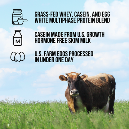 Protein Powder Blend - 1LB Egg Whey and Casein Protein Blend - 1LB with a Simple, Easy - Mix Protein Formula