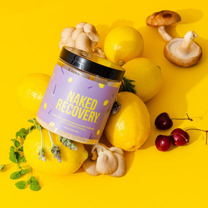 Mushroom Blend Supplement with Tart Cherry and Lemon Balm with a Convenient, Easy - Use Formula