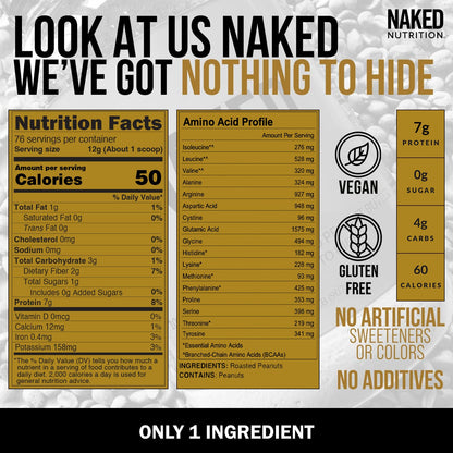 Powdered Peanut Butter - PB - 2 LB with a Simple, Easy - Mix Protein Formula
