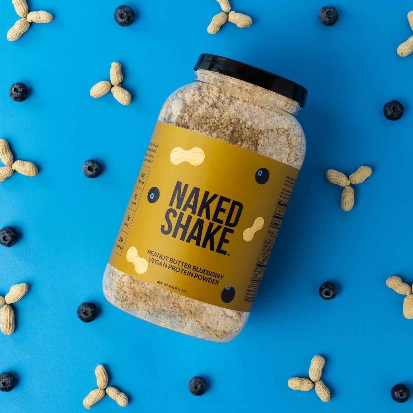PB Blueberry Vegan Protein - PB Blueberry with a Convenient, Easy - Use Formula