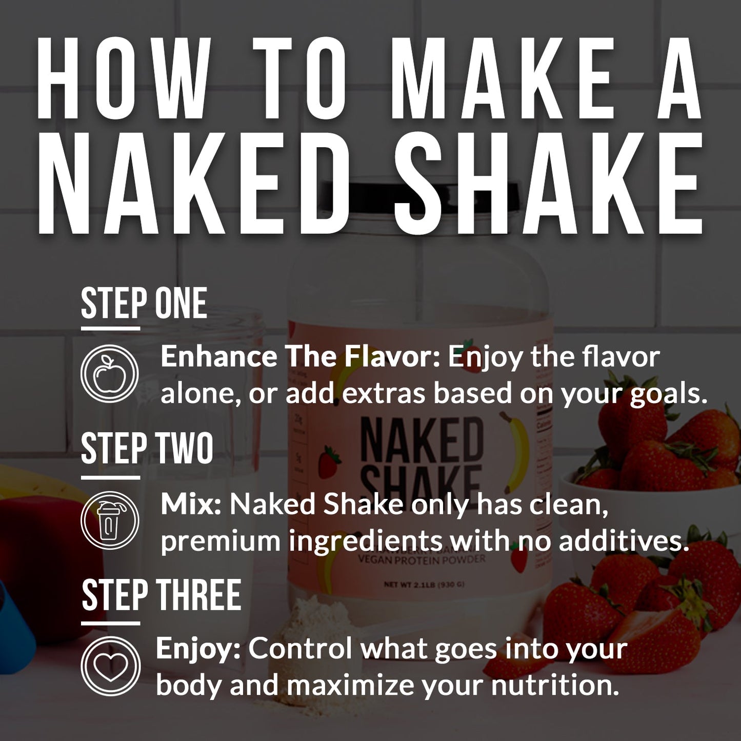 Strawberry Banana Protein Shake - Strawberry Banana with Protein in an Easy - to - Mix Format