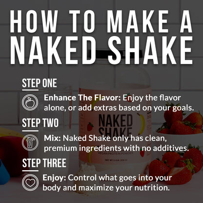 Strawberry Banana Protein Shake - Strawberry Banana with Protein in an Easy - to - Mix Format