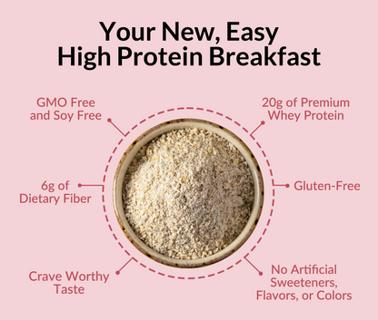 Strawberry Cream Protein Oats - Strawberry Cream for Convenient High - Protein Mornings