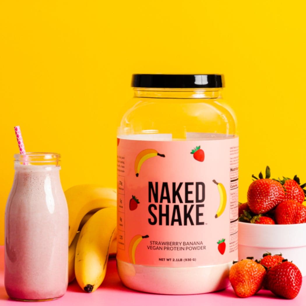 Strawberry Banana Protein Shake - Strawberry Banana with Protein in an Easy - to - Mix Format