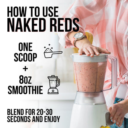 Red Fruit and Vegetable Blend Powder with a Convenient, Easy - Use Formula