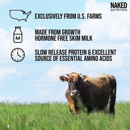 Micellar Casein Protein Powder - Unflavored - Value Size with a Simple, Easy - Mix Protein Formula