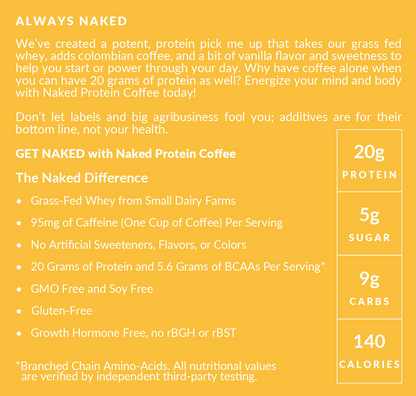 Vanilla Latte Protein Iced Coffee - Vanilla Latte with Coffee Flavor in an Easy - Mix Formula