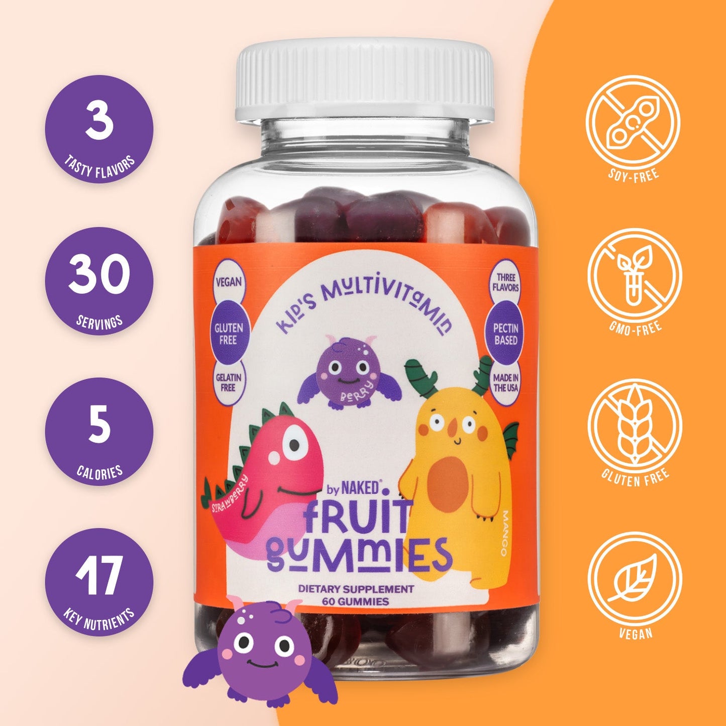 Kids Multivitamin Gummies with a Convenient Daily - Use Format