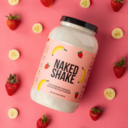 Strawberry Banana Protein Shake - Strawberry Banana with Protein in an Easy - to - Mix Format