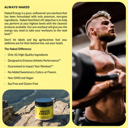 Pre Workout Supplement - Unflavored with a Convenient Training - Day Formula