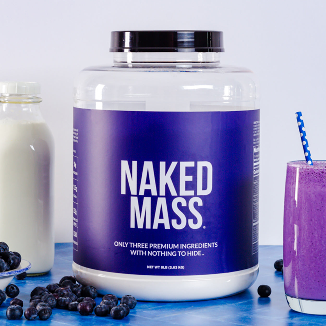 Mass Gainer Protein Supplement - Unflavored 12LB for Easy Protein and Calorie Mixing